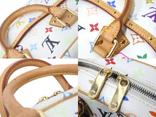 画像をギャラリービューアに読み込む, LOUIS VUITTON ルイヴィトン ハンドバッグ M92663 トゥルーヴィル モノグラム ホワイト マルチカラー ゴールド 美品 中古 58149