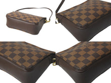 Load image into Gallery viewer, LOUIS VUITTON ルイヴィトン ハンドバッグ ダミエ トゥルース メイクアップ N51982 ブラウン 美品 中古 58155