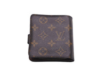 画像をギャラリービューアに読み込む, LOUIS VUITTON ルイヴィトン 二つ折り財布 コンパクトジップ モノグラム M61667 ゴールド金具 美品 中古 58161