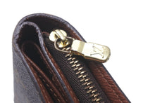 画像をギャラリービューアに読み込む, LOUIS VUITTON ルイヴィトン 二つ折り財布 コンパクトジップ モノグラム M61667 ゴールド金具 美品 中古 58161