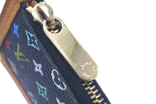 画像をギャラリービューアに読み込む, LOUIS VUITTON ルイヴィトン コインケース ポシェットクレ モノグラム マルチカラー 村上隆 M92654 ゴールド金具 美品 中古 58164