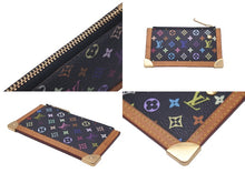 画像をギャラリービューアに読み込む, LOUIS VUITTON ルイヴィトン コインケース ポシェットクレ モノグラム マルチカラー 村上隆 M92654 ゴールド金具 美品 中古 58164