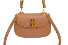 画像をギャラリービューアに読み込む, GUCCI グッチ ショルダーバッグ 2WAY ブラウン バンブー レザー 000-2113-0633 ゴールド金具 美品 中古 58177