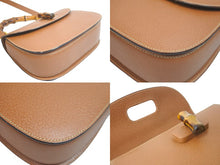 画像をギャラリービューアに読み込む, GUCCI グッチ ショルダーバッグ 2WAY ブラウン バンブー レザー 000-2113-0633 ゴールド金具 美品 中古 58177