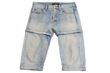 画像をギャラリービューアに読み込む, BALENCIAGA バレンシアガ デニムパンツ 3WAY 18SS ブルー コットン サイズ30 509126 TYE14 良品 中古 58192