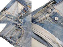 画像をギャラリービューアに読み込む, BALENCIAGA バレンシアガ デニムパンツ 3WAY 18SS ブルー コットン サイズ30 509126 TYE14 良品 中古 58192