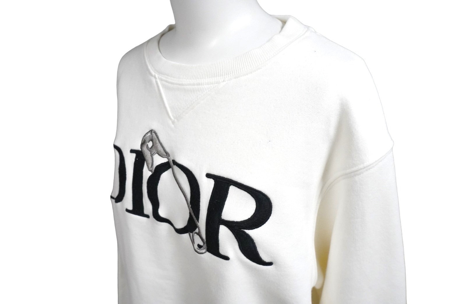 極美品 Dior ディオール スウェット ジュディブレイムス 安全ピン 043J604A0531 ホワイト ブラック サイズM 中古 58205 –  Casanova Vintage