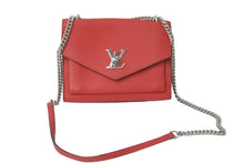 画像をギャラリービューアに読み込む, LOUIS VUITTON ルイヴィトン チェーンショルダーバッグ マイロックミーBB M51419 レッド シルバー金具 美品 中古 58212