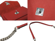 画像をギャラリービューアに読み込む, LOUIS VUITTON ルイヴィトン チェーンショルダーバッグ マイロックミーBB M51419 レッド シルバー金具 美品 中古 58212