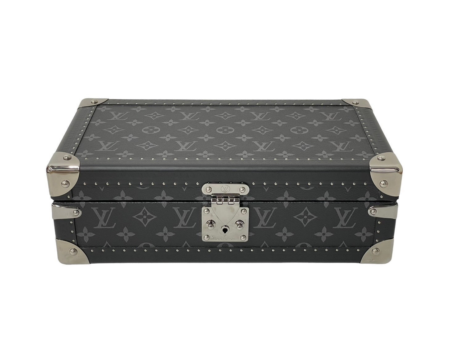 極美品 LOUIS VUITTON ルイヴィトン モノグラム エクリプス コフレ 8 モントル 時計ケース トランク M20016 ブラック 中古  58211 – Casanova Vintage