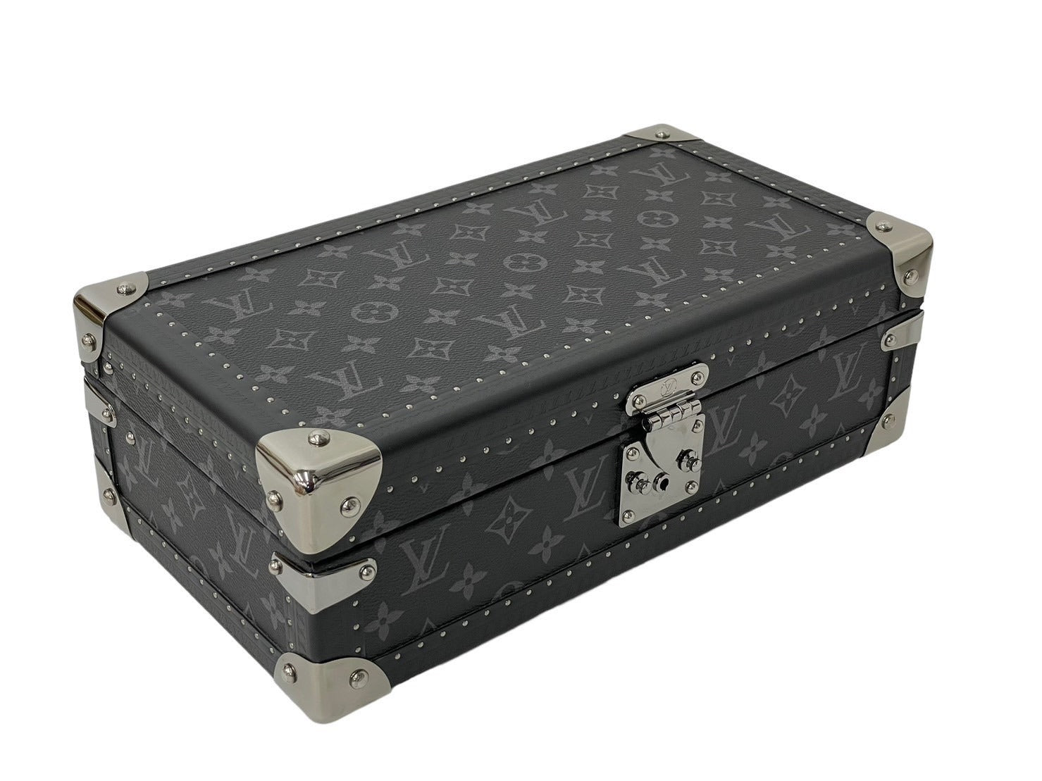 極美品 LOUIS VUITTON ルイヴィトン モノグラム エクリプス コフレ 8 モントル 時計ケース トランク M20016 ブラック 中古  58211 – Casanova Vintage