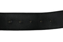 Load image into Gallery viewer, ルイヴィトン LOUIS VUITTON サンチュール ジーンズ ベルト M6812 ブラック シルバーバックル 良品 中古 58221