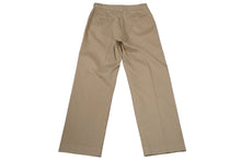 画像をギャラリービューアに読み込む, AtLast&amp;Co アットラスト チノパンツ タックパンツ ベージュ コットン ボタンフライ ベルトループ付き 美品 中古 58245