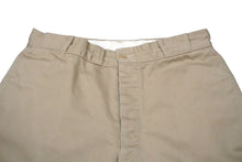 画像をギャラリービューアに読み込む, AtLast&amp;Co アットラスト チノパンツ タックパンツ ベージュ コットン ボタンフライ ベルトループ付き 美品 中古 58245