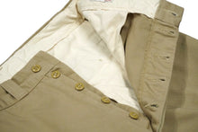 画像をギャラリービューアに読み込む, AtLast&amp;Co アットラスト チノパンツ タックパンツ ベージュ コットン ボタンフライ ベルトループ付き 美品 中古 58245
