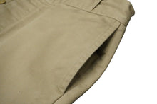 画像をギャラリービューアに読み込む, AtLast&amp;Co アットラスト チノパンツ タックパンツ ベージュ コットン ボタンフライ ベルトループ付き 美品 中古 58245