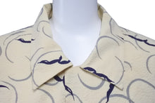 画像をギャラリービューアに読み込む, butcher products ブッチャー プロダク 長袖シャツ タグなし ベージュ ネイビーブルー 16 1/2 美品 中古 58246