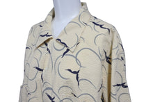 画像をギャラリービューアに読み込む, butcher products ブッチャー プロダク 長袖シャツ タグなし ベージュ ネイビーブルー 16 1/2 美品 中古 58246