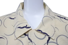 画像をギャラリービューアに読み込む, butcher products ブッチャー プロダク 長袖シャツ タグなし ベージュ ネイビーブルー 16 1/2 美品 中古 58246