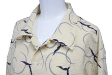 画像をギャラリービューアに読み込む, butcher products ブッチャー プロダク 長袖シャツ タグなし ベージュ ネイビーブルー 16 1/2 美品 中古 58246