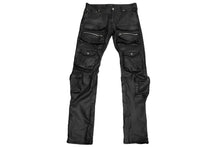 画像をギャラリービューアに読み込む, MLVINCE メルヴィンスTYPE2 PARACHUTE SLIM CARGO PANTS カーゴパンツポリエステル ブラック サイズ32 中古 58248
