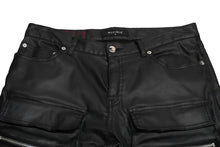 画像をギャラリービューアに読み込む, MLVINCE メルヴィンスTYPE2 PARACHUTE SLIM CARGO PANTS カーゴパンツポリエステル ブラック サイズ32 中古 58248