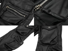 画像をギャラリービューアに読み込む, MLVINCE メルヴィンスTYPE2 PARACHUTE SLIM CARGO PANTS カーゴパンツポリエステル ブラック サイズ32 中古 58248