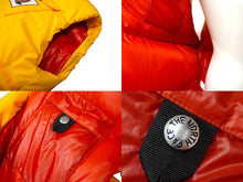 画像をギャラリービューアに読み込む, GUCCI×THE NORTH FACE グッチ×ザノースフェイス ダウンベスト イエロー レッド プリント 663761 XAAC2 サイズXL 美品 中古 58249