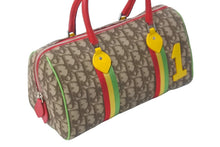 Load image into Gallery viewer, Christian Dior クリスチャンディオール ハンドバッグ トロッター ブラウン ラスタカラー シルバー金具 美品 中古 58275