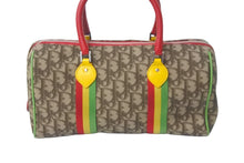 Load image into Gallery viewer, Christian Dior クリスチャンディオール ハンドバッグ トロッター ブラウン ラスタカラー シルバー金具 美品 中古 58275