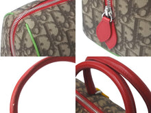 Load image into Gallery viewer, Christian Dior クリスチャンディオール ハンドバッグ トロッター ブラウン ラスタカラー シルバー金具 美品 中古 58275
