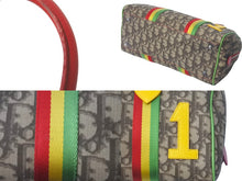Load image into Gallery viewer, Christian Dior クリスチャンディオール ハンドバッグ トロッター ブラウン ラスタカラー シルバー金具 美品 中古 58275
