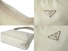 Load image into Gallery viewer, PRADA プラダ ハンドバッグ ワンショルダー ホーボー テスート ナイロン ベージュ トライアングルロゴ 良品 中古 58287