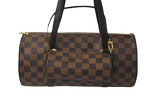 画像をギャラリービューアに読み込む, 極美品 LOUIS VUITTON ルイヴィトン ハンドバッグ N51303 パピヨン 30 ダミエ ブラウン ゴールド金具 中古 58303