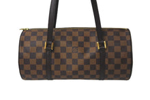 画像をギャラリービューアに読み込む, 極美品 LOUIS VUITTON ルイヴィトン ハンドバッグ N51303 パピヨン 30 ダミエ ブラウン ゴールド金具 中古 58303