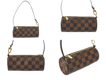 画像をギャラリービューアに読み込む, 極美品 LOUIS VUITTON ルイヴィトン ハンドバッグ N51303 パピヨン 30 ダミエ ブラウン ゴールド金具 中古 58303