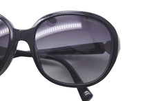 Load image into Gallery viewer, CHANEL シャネル オーバル サングラス ココマーク 5285-A 58□17 ブラック ロゴ アイウェア 小物 美品 中古 58327