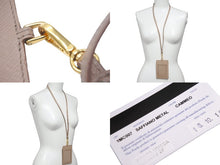 Load image into Gallery viewer, PRADA プラダ パスケース サフィアーノ 1MC007 ストラップ付き ベージュ ゴールド金具 美品 中古 58328