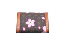 Load image into Gallery viewer, LOUIS VUITTON ルイヴィトン モノグラムチェリーブロッサム 二つ折り財布 ポルトモネプラ M92024 ブラウン ピンク 良品 中古 58332