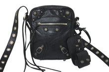 画像をギャラリービューアに読み込む, BALENCIAGA バレンシアガ ル カゴール ショルダーバッグ ブラック 719065210kr1000 シルバー金具 現行 美品 中古 58334