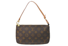 Load image into Gallery viewer, 極美品 LOUIS VUITTON ルイヴィトン ハンドバッグ ポシェットアクセソワール M51980 モノグラム ブラウン ゴールド 中古 58335