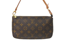 Load image into Gallery viewer, 極美品 LOUIS VUITTON ルイヴィトン ハンドバッグ ポシェットアクセソワール M51980 モノグラム ブラウン ゴールド 中古 58335
