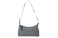 Load image into Gallery viewer, Christian Dior クリスチャンディオール ハンドバッグ トロッター柄 アクセサリーポーチ PZ1021 シルバー金具 美品 中古 58340