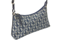 Load image into Gallery viewer, Christian Dior クリスチャンディオール ハンドバッグ トロッター柄 アクセサリーポーチ PZ1021 シルバー金具 美品 中古 58340