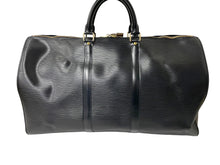画像をギャラリービューアに読み込む, LOUIS VUITTON ルイヴィトン ボストンバッグ キーポル50 M42962 エピレザー ブラック ゴールド金具 美品 中古 58354