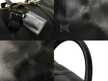 画像をギャラリービューアに読み込む, LOUIS VUITTON ルイヴィトン ボストンバッグ キーポル50 M42962 エピレザー ブラック ゴールド金具 美品 中古 58354