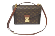 Load image into Gallery viewer, LOUIS VUITTON ルイヴィトン ショルダーバッグ ハンドバッグ 2WAY モンソー28 M51185 モノグラム ゴールド金具 美品 中古 58398