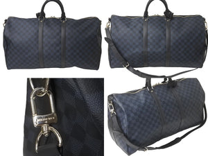 LOUIS VUITTON ルイヴィトン ボストンバッグ キーポル バンドリエール 55 ダミエグラフィット N41413 ゴールド金具 美品 中古  58400 – Casanova Vintage