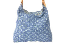 画像をギャラリービューアに読み込む, 極美品 LOUIS VUITTON ルイヴィトン ショルダーバッグ バギーGM モノグラムデニム M95048 ブルー ゴールド金具 中古 58401