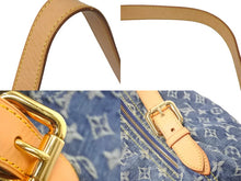 画像をギャラリービューアに読み込む, 極美品 LOUIS VUITTON ルイヴィトン ショルダーバッグ バギーGM モノグラムデニム M95048 ブルー ゴールド金具 中古 58401